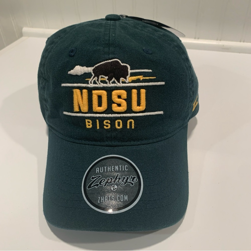 North Dakota State Bison Football Green Adjustable Hat - Brand New with Tags